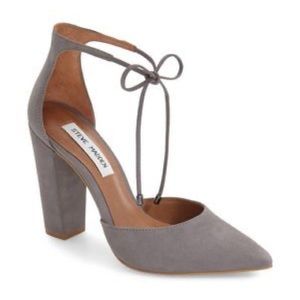 Grey Nubuck Steve Madden Heels